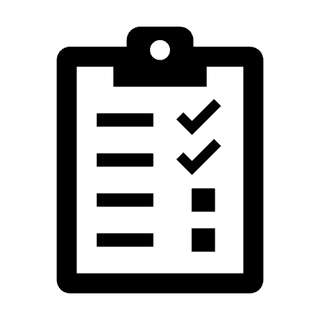 Clipboard black filled